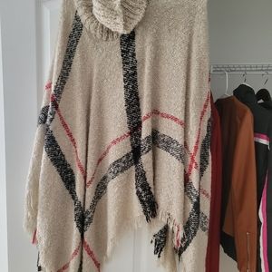 Turtle neck Poncho